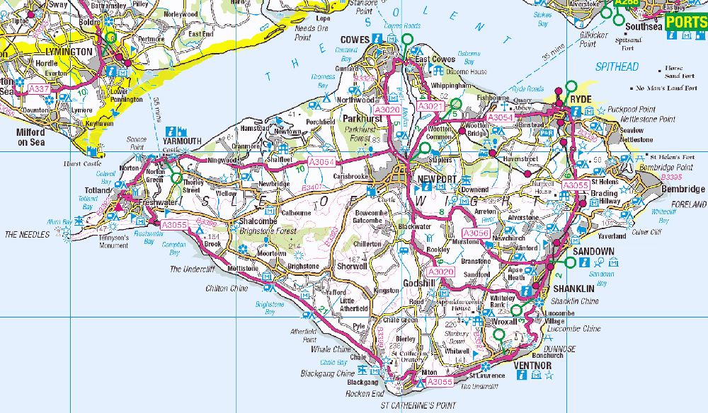 View a map of the Isle of Wight View a map of the Isle of Wight